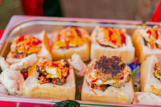Traditional African bread based street food called Bunny Chow